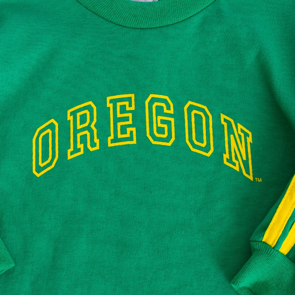 Arched Oregon, Third Street, Green, Long Sleeve, Cotton, Kids, Toddler, Outline design, Dual stripe, T-Shirt, 839375